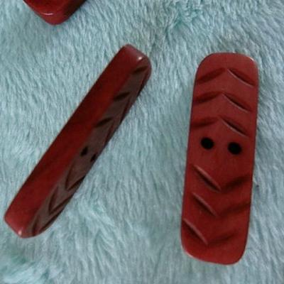 buttinette Ruban scratch, à coudre, rouge, largeur : 2 cm
