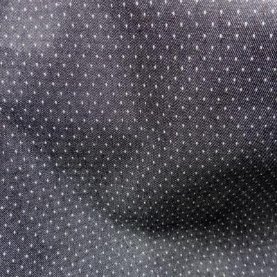 Jean noir a pois facon plumetis reversible 2 